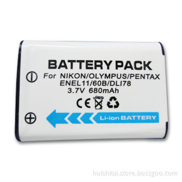 Digital Camera Battery for Nikon, with 3.7V Voltage and 680mAh Capacity